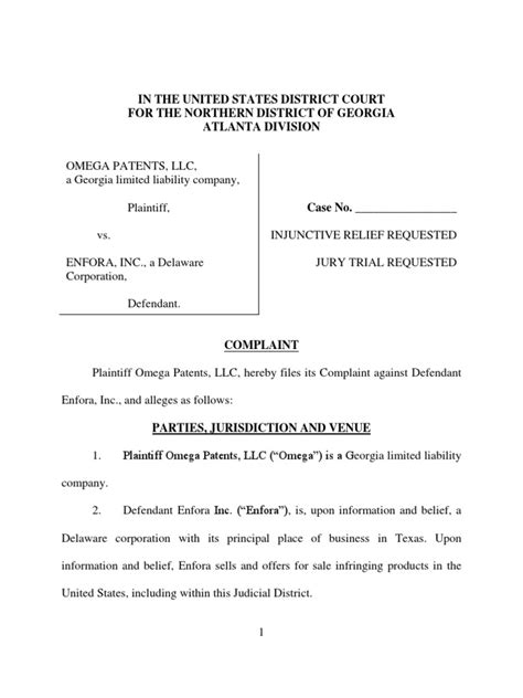 omega patent lawsuits.